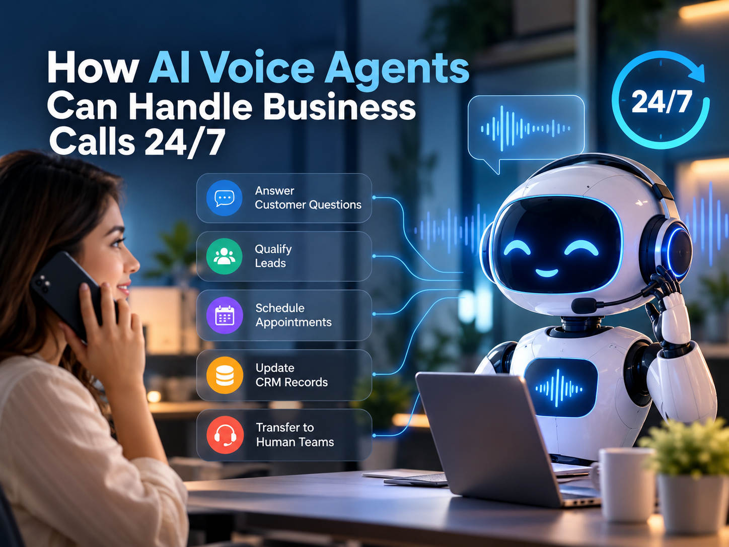 How AI Voice Agents Can Handle Business Calls 24/7